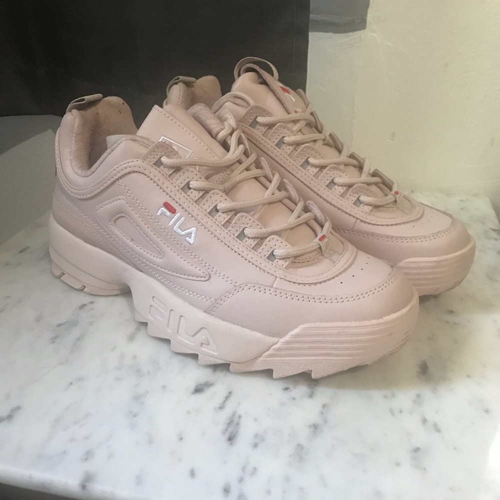 BRAND NEW Fila Disruptor size 10 in Pale Pink